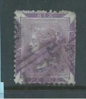 Sierra Leone 1872 QV 6d Bright Violet Perf 12.5 Attractive Used , Rounded Corner - Sierra Leone (...-1960)