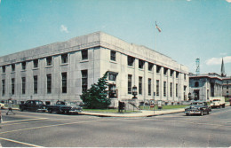 Original 1958 - Manchester New Hampshire NH N.H. - Post Office - Bureau De Poste - Cars - 2 Scans - Manchester