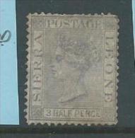 Sierra Leone 1876 QV 1 & 1/2d Violet Mint , Soiled - Sierra Leone (...-1960)