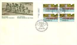 1982  Henley Regatta  Sc 968  Inscription Block Of 4 - 1981-1990