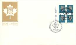 1983   32¢ Queen Elizabeth Definitive  Sc 792  Inscription Block Of 4 - 1981-1990