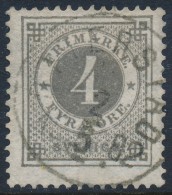 Sweden Suède Sverige: Facit 29, 4ö Grey Ringtyp P13, Fine Used OTTERSTAD Cancel (DCSV00287) - 1872-1891 Ringtyp