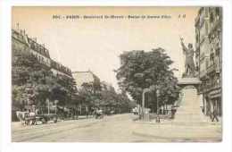 CPA 75 PARIS BOULEVARD SAINT-MARCEL STATUE DE JEANNE D'ARC - Statues