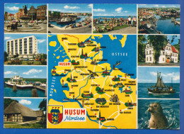 Deutschland; Husum Nordsee; Multibildkarte - Husum