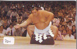 Télécarte  Japon * SUMO (724)  LUTTE  LUTTEURS WORSTELEN * JUDO * Kampf Wrestling *  LUCHA * PHONECARD JAPAN - Sport