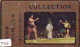 Télécarte  Japon * SUMO (736)  LUTTE  LUTTEURS WORSTELEN * JUDO * Kampf Wrestling *  LUCHA * PHONECARD JAPAN - Sport