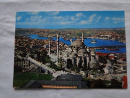 Turkey Istanbul Mosque Soliman The Magnificent And Golden Horn    A 98 - Turquie
