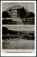 1890 - Ohne Porto - Alte Ansichtskarte - Erbgericht Polenz Bei Neustadt Freibad Waldbad Gaststätte - Gel Stempel - Neustadt