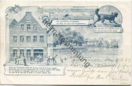 Gruss Aus Buxtehude - Hase Und Igel - Schmied - Dackel - Viver-Partie Gel. 1903 - Buxtehude