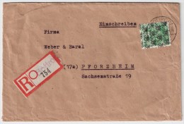 Bizone, 1948, EF, 84 Pfg. , Not - Reco-Zettel  BOTROPP  , #5553 - Cartas & Documentos