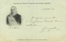Marseille : Arrivée Du Président Kruger - Voyagée En 1900 - Unclassified