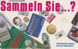 TARJETA DE ALEMANIA CON UNA MONEDA Y SELLO (COIN-STAMP) - Stamps & Coins