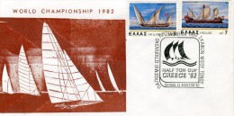 Greece- Comm. Cover W/ "HALF TON CUP `82: World Sailing Championship Of Half Tone Vessels" [Peiraeus 23.8.1982] Postmark - Maschinenstempel (Werbestempel)