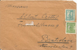 TCHECOSLOVAQUIE - 1920 - ENVELOPPE De SZOM..pour BRATISLAVA - Covers & Documents
