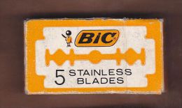 AC - BIC # 1 BLADES SHAVING RAZOR BLADES 5 BLADES IN UNOPENED BOX - Scheermesjes