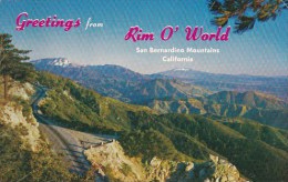 Greetiongs From Rim O'world San Bernardino Mountains California - San Bernardino