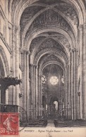 Cp , 78 , POISSY , Église Notre-Dame  , La Nef - Poissy