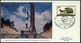 2 HAMBURG 36/ APOLLO XV START ZUM MOND... #bzw.# APOLLO 15 MIT LUNAR MODULE.. 1971 (27.7./30.7.) 2 Verschiedene SSt... - Other & Unclassified