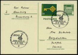 2 HAMBURG 36/ HOG/ ESRO-HEOS A1/ 1.START MIT THOR-DELTA.. 1968 (5.12.) SSt = Satellit, 2x Klar Gest. Ausl.-Kt. ... - Other & Unclassified