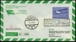 ÖSTERREICH 1963 (12.1.) Europa-Raketenflug Ing. F. Schmiedl, EF 5 S. Luposta + SSt.: NEUMARKT/STEIERMARK/3/... - Other & Unclassified