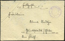 DEUTSCHES REICH 1939 (14.11.) Viol. 2K: Feldpost/*** Ohne Datum (Mi.5 +30.- EUR) + Rs. Hs. Abs.: "..Feldpostnr.... - Other & Unclassified