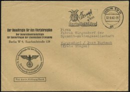 BERLIN SW 11 1942 (17.8.) MWSt.: BERLIN SW !!/ah/Kampf Dem Kartoffelkäfer! Auf Dienst-Bf.: Der Beauftragte... - Other & Unclassified