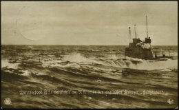 Wilhelmshaven/ *k* 1917 (4.4.) 1K-Steg Auf Monochromer Foto-Ak.: Unterseeboot U 21 (versenkt Am 5.9.1914 Den... - Other & Unclassified