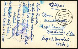 Gotenhafen 1941 (12.X.) Stummer, Ehem. Poln. 2K "a" = Tarnstempel Gotenhafen + Viol. 1K-HdN: Feldpostnr. M 23300 =... - Other & Unclassified