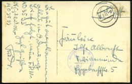 Flensburg 1941 (30.9.) Stummer 2K = Tarnstempel Flensburg + Blauer 1K-HdN: Feldpost-Nr. M 42831 = 6.... - Other & Unclassified