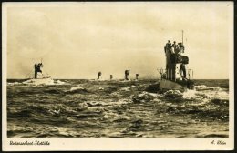 FLENSBURG-MÜRWIK 1940 (3.8.) 2K Auf S/w.-Foto-Ak.: Unterseeboot-Flottille (6 U-Boote Auf Dem Marsch) Fotograf... - Other & Unclassified