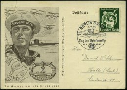 BERLIN SW 61/ Tag Der Briefmarke 1941 (12.1.) SSt = U-Boot, EF 6 + 24 Pf. Tag D. Briefmarke (Mi.762 EF)... - Other & Unclassified
