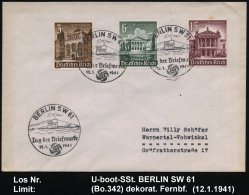 BERLIN SW 61/ Tag Der Briefmarke 1941 (12.1.) SSt = U-Boot 3x Klar Auf WHW-Frankatur, Inl.-Dpppel-Bf. (Bo.342) - Other & Unclassified