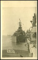 U.S.A. /  BELGIEN 1945 (ca.) S/w.-Foto-Ak.: Schwerer Kreuzer "Augusta" (1930-1960) In Antwerpen, Das Schiff War... - Other & Unclassified