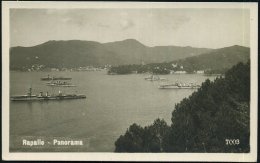 ITALIEN 1901/25 3 Verschiedene S/w.-Foto-Ak.: Kriegshafen Rapallo (Reede) Mit Kriegsschiffen , 1x Gebr., 2x Ungebr.... - Other & Unclassified