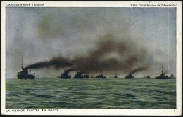 GROSSBRITANNIEN 1914 (ca.) 9 Verschiedene Französ. Color-Foto-Ak.: Britische Hochseeflotte... - Other & Unclassified