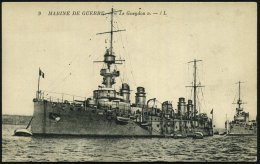 FRANKREICH 1910 3 Verschiedene S/w.-Foto-Ak.: Geschützter Kreuzer "Le Gueydon" (Panzerkreuzer, 1903-1935) , 1x... - Other & Unclassified