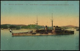 FRANKREICH 1920/25 2 Verschiedene Foto-Ak.: Schlachtschiff "Jean Bart" (Dreadnought Der Courbet-Klasse, 1913-1936,... - Other & Unclassified