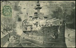 FRANKREICH 1907 19 Verschiedene S/w.-Foto-Ak.: Die Katastrophe Auf Dem Schlachtschiff "Iéna" Am 12.... - Other & Unclassified