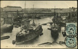 FRANKREICH 1905/19 6 Verschiedene Meist S/w.-Foto-Ak.: Schlachtschiff "Formidable" (Pre-Dreadnought, 1888-1909) ,... - Other & Unclassified