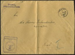 DEUTSCHES REICH 1940 (20.4.) 1K: FELDPOST/b/--- + Aptierter, Viol. Ra.: Frei Durch... - Other & Unclassified