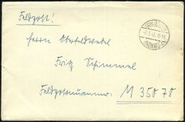 SCHLOTHEIM/ (THÜRING.)/ B 1942 (2.3.) 1K-Steg Auf Feldpost-Bf. + Inhalt (kl. Seitenriß) An Feldpost-Nr.... - Other & Unclassified