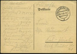KÖNIGSBERG (PR) 1/ Y 1940 (24.1.) 2K + Hs. Abs.: "..Feldpost No. M 01936" = 17. Minensuch-Flottille, Ostsee ,... - Other & Unclassified