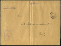 KIEL-/ GAARDEN 1939 (18.12.) 1K-Gitter + Viol. Ra.: Frei Durch Ablösung/Reich/..Feldpostnr. 055521 + Viol. 2L... - Other & Unclassified