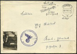 BREMEN 5/ Z/ Deine/ Muttersprache/ Deutscher,/ Halt In Ehren! 1940 (26.9.) MWSt, Text Sütterlin + Viol.... - Other & Unclassified