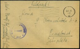 Kiel 1 1941 (26.5.) Stummer MaWellenSt. "gg" = Tarnstempel Kiel + Viol. 1K-HdN: Kommando Der Sperrschule + Vs. Hs.... - Other & Unclassified