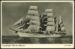 Kiel 1940 (5.10.) Stummer MaWellenSt. "gg" = Tarnstempel Kiel Auf S/w.-Feldpost-Foto-Ak.: Segelschulschiff "Albert... - Other & Unclassified