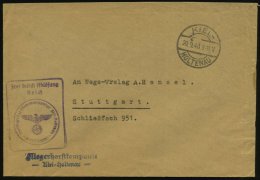 KIEL-/ HOLTENAU 1940 (20.9.) 1K-Steg + Viol. Ra.: Frei Durch Ablös./Reich/Fliegerhorstkommandantur... - Other & Unclassified