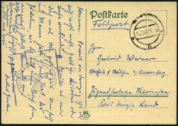 Gotenhafen 1941 (12.10.) Aptierter, Stummer Poln. 2K-Steg = Tarnstempel Gotenhafen + Viol. Ra.: Feldpost/... - Other & Unclassified