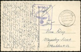 GOTENHAFEN/ J 1941 (Feb.) 2K + Viol. Ra.: Feldpost/ Ausbildungskompanie Cap Arkona In 2 Farb-Varianten, M.S. Cap... - Other & Unclassified