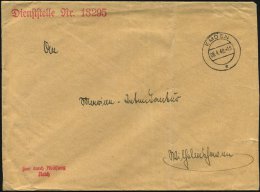 EMDEN/ E 1940 (6.4.) 2K + Roter 1L: Dienststelle Nr. 18295 = Stab Marine-Flak-Abtlg. 236 + Roter 2L: Frei Durch... - Other & Unclassified